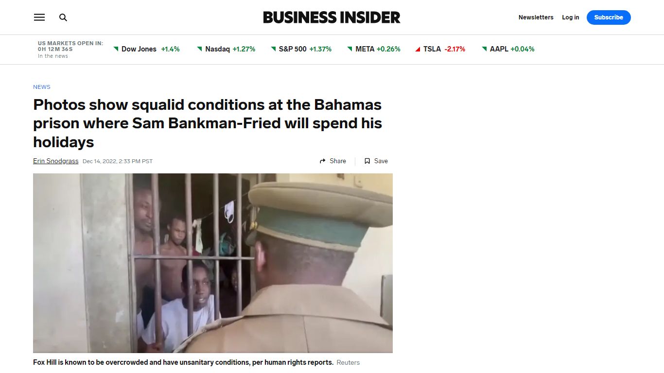 Photos show squalid conditions at the Bahamas prison where Sam Bankman ...